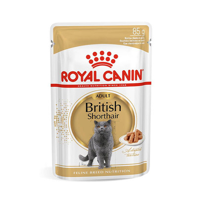 پوچ گربه رویال کنین مدل british shorthair وزن 85 گرم ا Royal Canin British Shorthair Wet