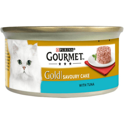 کنسرو گربه گورمت مدل پته ای طعم ماهی تن 85 گرم ا Gourmet Gold Tuna 85g