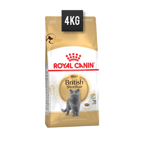 غذای خشک گربه بریتیش ادالت رویال کنین (Royal Canin Cat British Shorthair Adult) وزن 4 کیلوگرم