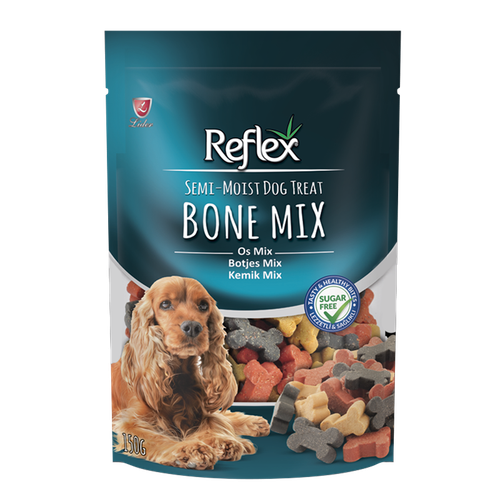 تشویقی سگ رفلکس مدل Bone Mix وزن 150 گرم