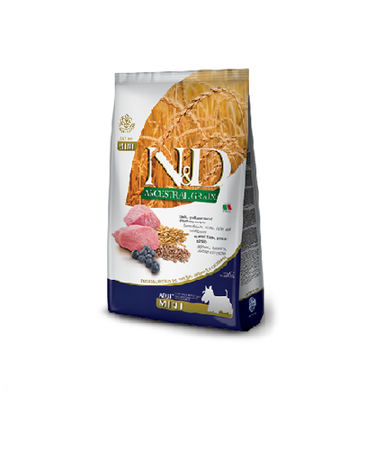 غذای خشک N&D مخصوص سگ بالغ نژاد کوچک با طعم گوشت و بلوبری وزن 7 کیلو گرم