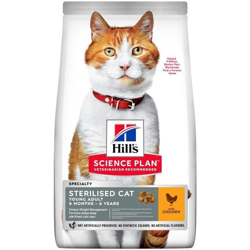 غذای خشک گربه هیلز مدل استرلایز (عقیم شده) وزن 10 کیلوگرم ا hills Sterilised cat 10kg